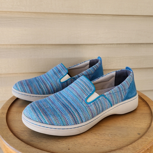 Dansko Belle women's blue tweeded sneakers 41 - Picture 1 of 11